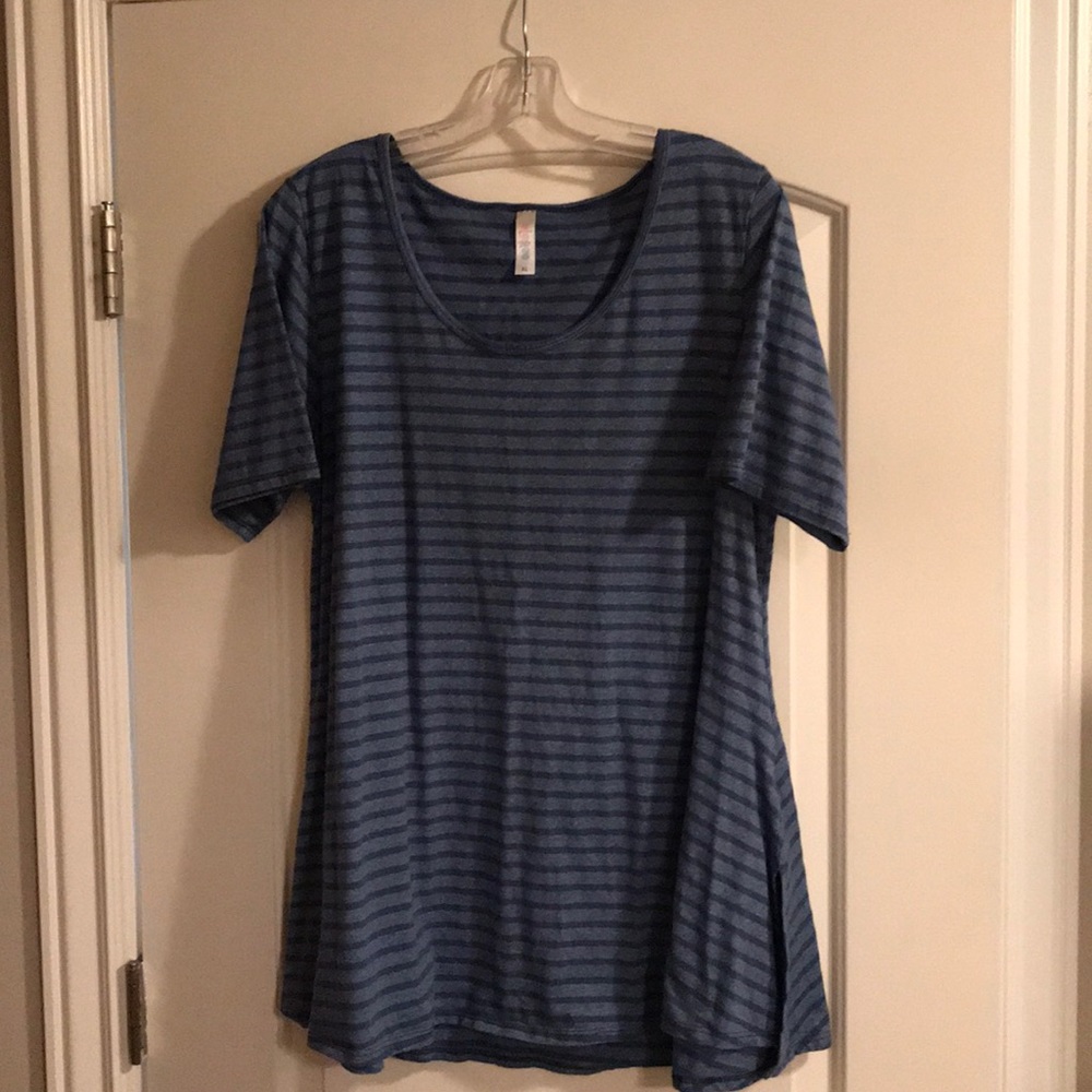 Flare striped t shirt